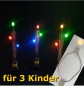 Preview: SchulSet Kl. 3/4, kl. Taschenlampe mit LEDs, "LED am Steckerl" für 3-er Gruppe, Forschen mit Stromkreis, LEDs, Kupferband,  - myExperimentSet, Werkpackung