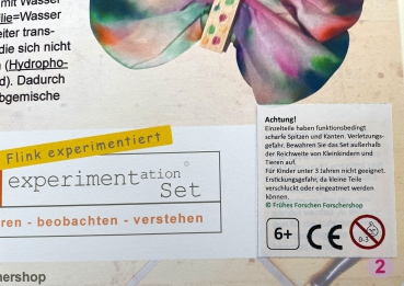 GeburtstagsSet "Farbentdecker" mit dem Chromatographie-Schmetterling, 10 Kinder, myExperimentSet