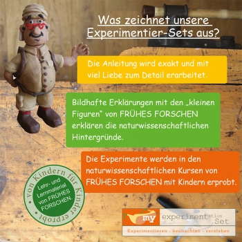 ForscherEcke, Kindergarten, 6 Stationen möglich, inkl. bebilderter Erklärtafeln, myExperimentSet