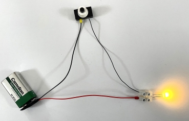 SchulSet, Kl. 3/4, Stromkreise mit LEDs - EinzelSet, inkl.  Arbeitsblatt - myExperimentSet, Werkpackung