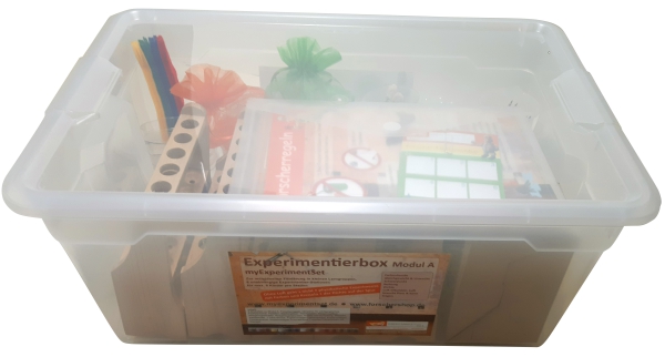 ExperimenteBox, ForscherStationen, Grundschule Kl. 1/2, 6 unabhängige Stationen, inkl. bebilderter Erklärtafeln, myExperimentSet